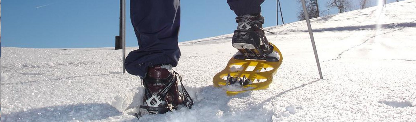 Laufen mit Schneeschuhen